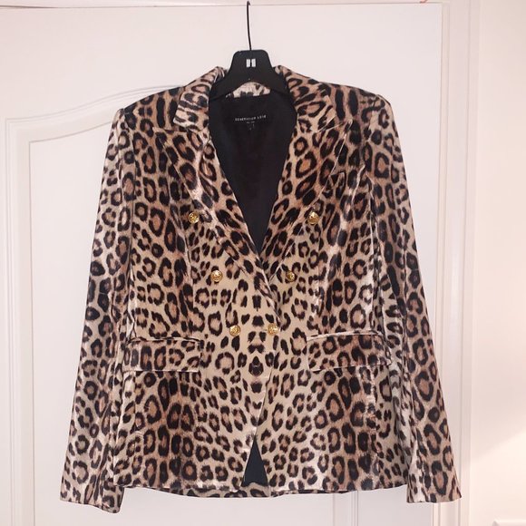 Generation Love Sasha Leopard Print Blazer, S